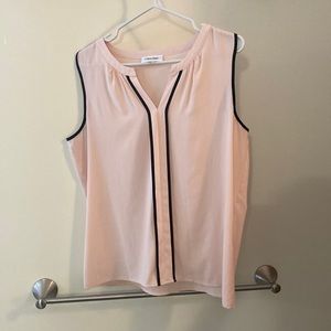 Pink with black trim Calvin Klein shirt in Excellent condition